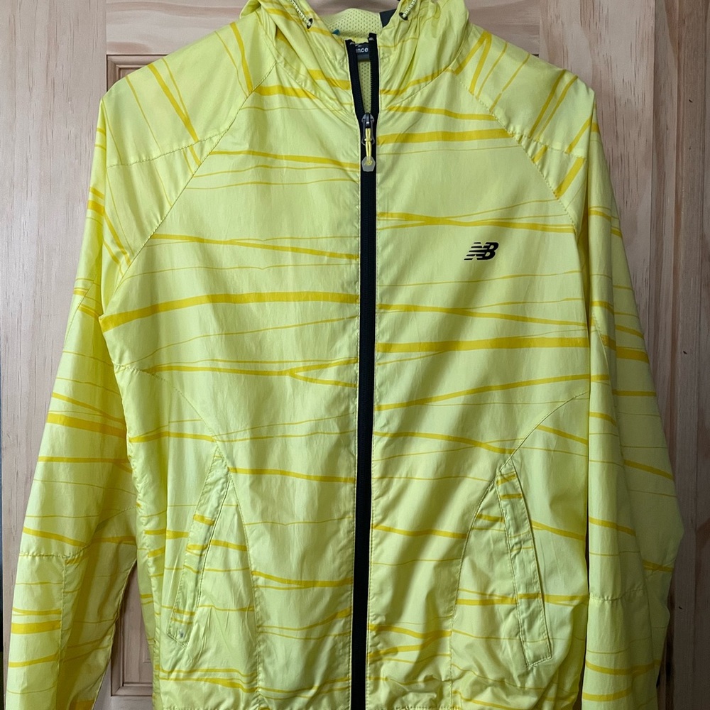 New balance windbreaker yellow jacket